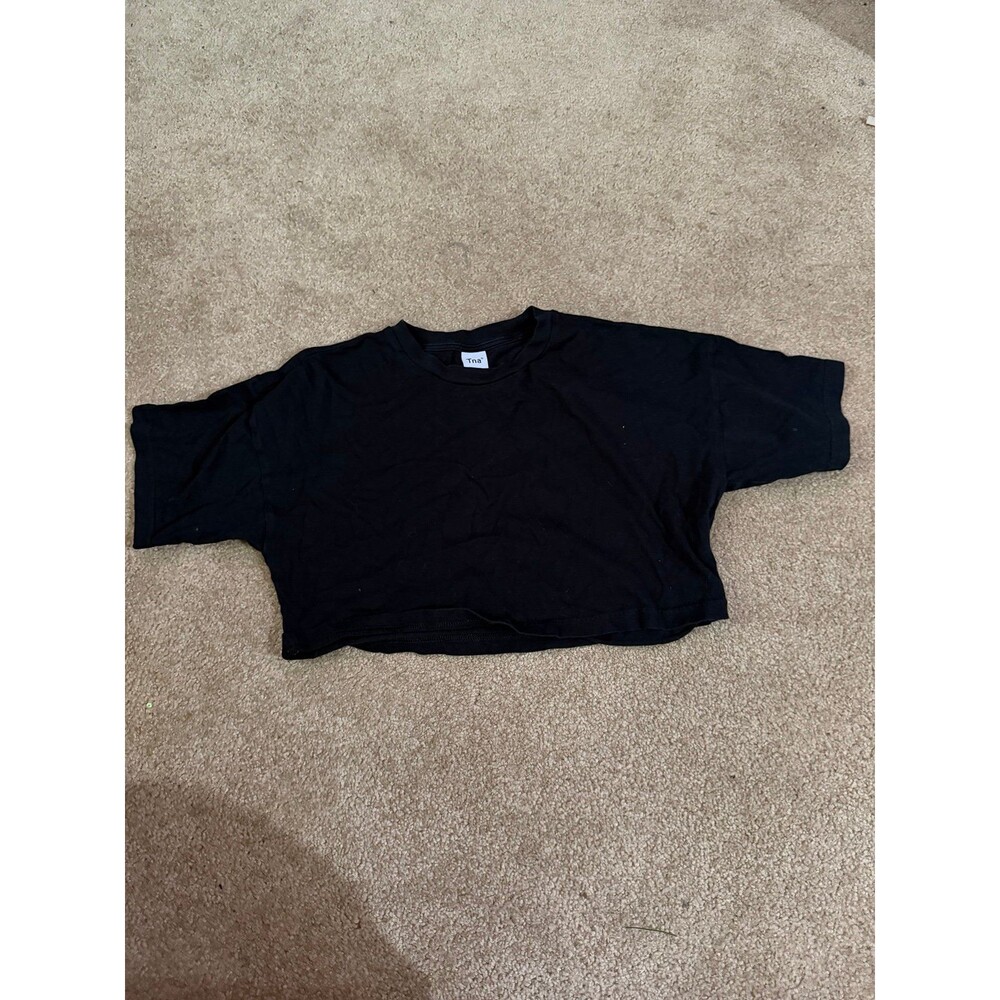 Aritzia TNA Black Crop Top Size Small